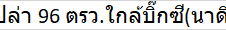 ขายที่ดินเปล่า 96 ตรว.ใกล้บิ๊กซี(นาดี) ต.เชียงพิณ