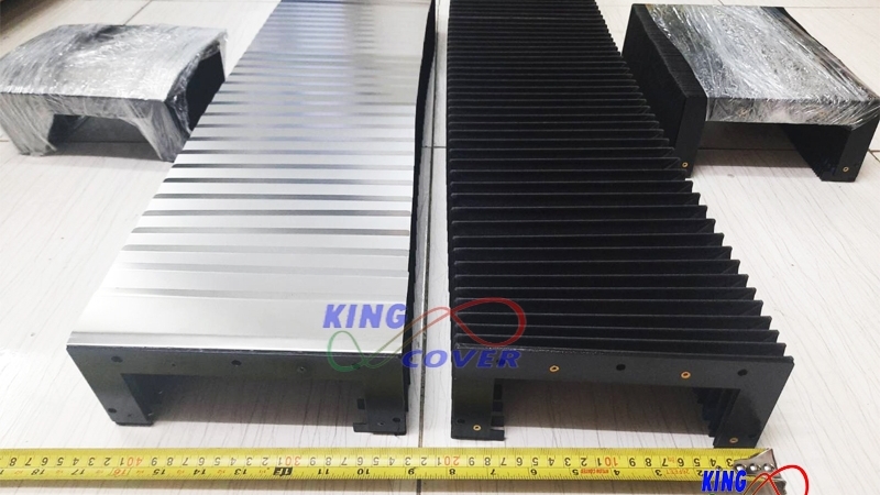 Bellow Cover CNC เหล็ก ยางกันฝุ่น สีขาว ดำ เหลือง คลุม ลิฟท์ยก