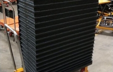 Bellow Cover CNC เหล็ก ยางกันฝุ่น สีขาว ดำ เหลือง คลุม ลิฟท์ยก