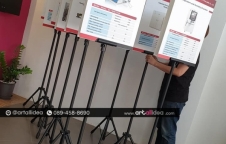 ป้ายออกบูธ ป้ายประชาสัมพันธ์ ป้ายต้อนรับ ป้ายรับส่งคณะทัวร์