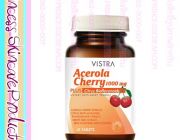 ขายดีมาก Vistra Acerolla Cherry 1000 mg.วิสทร้าอะเซโรลาเชอร์รี่ วิตามินซี1000 มิลลิกรัม