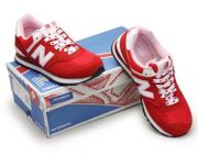 ขาย รองเท้า New Balance 574 สีแดง เชือกหัวใจ ไซส์ 35 ถึง 39