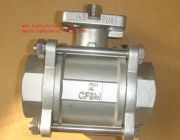 บอลวาล์วสแตนเลส 3 ชิ้น เกลียวใน 3pc ball valve with iso