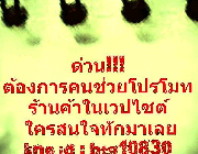 ผู้ช่วยโฆษณาสินค้าบนเวปไซต์