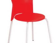 เก้าอี้พลาสติกPP โครงขาเหล็ก สีสรรสดใส CD-97