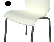 เก้าอี้นั่งเล่น เปลือกพลาสติก PP ขาชุบโครเมี่ยม CD-184