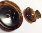 Real horn-bone button