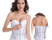 Corset คอร์เซ็ท สำหรับ ชุดเจ้าสาว ซิปหน้า - สีขาว