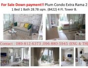 Sale Down payment  Plum extra condo Rama 2.