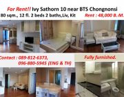 For Rent  Condo IVY Sathorn Soi 10 near BTS Chongnonsi