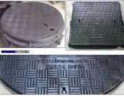 PSD ductile iron frp Manhole Cover ฝาท่อปิดบ่อแมนโฮลระบบบำบัดรวบรวมน้ำเสียทิ้ง