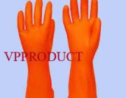 ถุงมือแม่บ้าน  ถุงมือไนไตร และถุงมือยาง  ถุงมือยางสีส้ม สำหรับงานทั่วไป