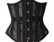 Corset คอร์เซ็ต รัดใต้อก รุ่น 26 Double Steel Bone Heavy Duty ตะข่าย