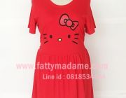 เสื้อคนอ้วน ชุดเดรสคนอ้วน Dress Bigsiz เดรสCotton รอบอก 46&quot;