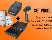 ชุด POS โปรแกรม NS EasyStore Professional+TM-U220AU Port+SK425RJ11+CS6000U
