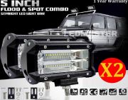 LED LIGHT BAR ไฟสปอร์ตไลท์ ไฟหน้ารถ ไฟท้าย 72W 12V-24V รุ่น COMBO BEAM ทรงเหลี่