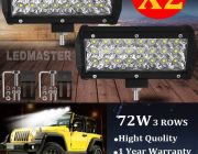 LED LIGHT BAR ไฟสปอร์ตไลท์ ไฟหน้ารถ ไฟท้าย 72W 12V-24V รุ่น COMBO BEAM 3 เเถว ทร